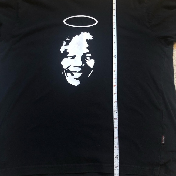 NELSON MANDELA Black Graphic TEE MADE IN SOUTH AFRICA Size XL HOLMES BROTHERS - Picture 9 of 10